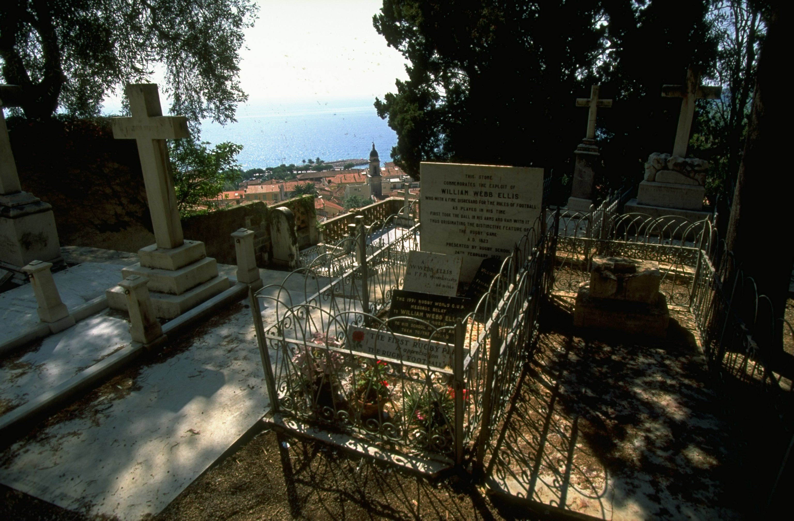 The grave of the founder of rugby William Webb