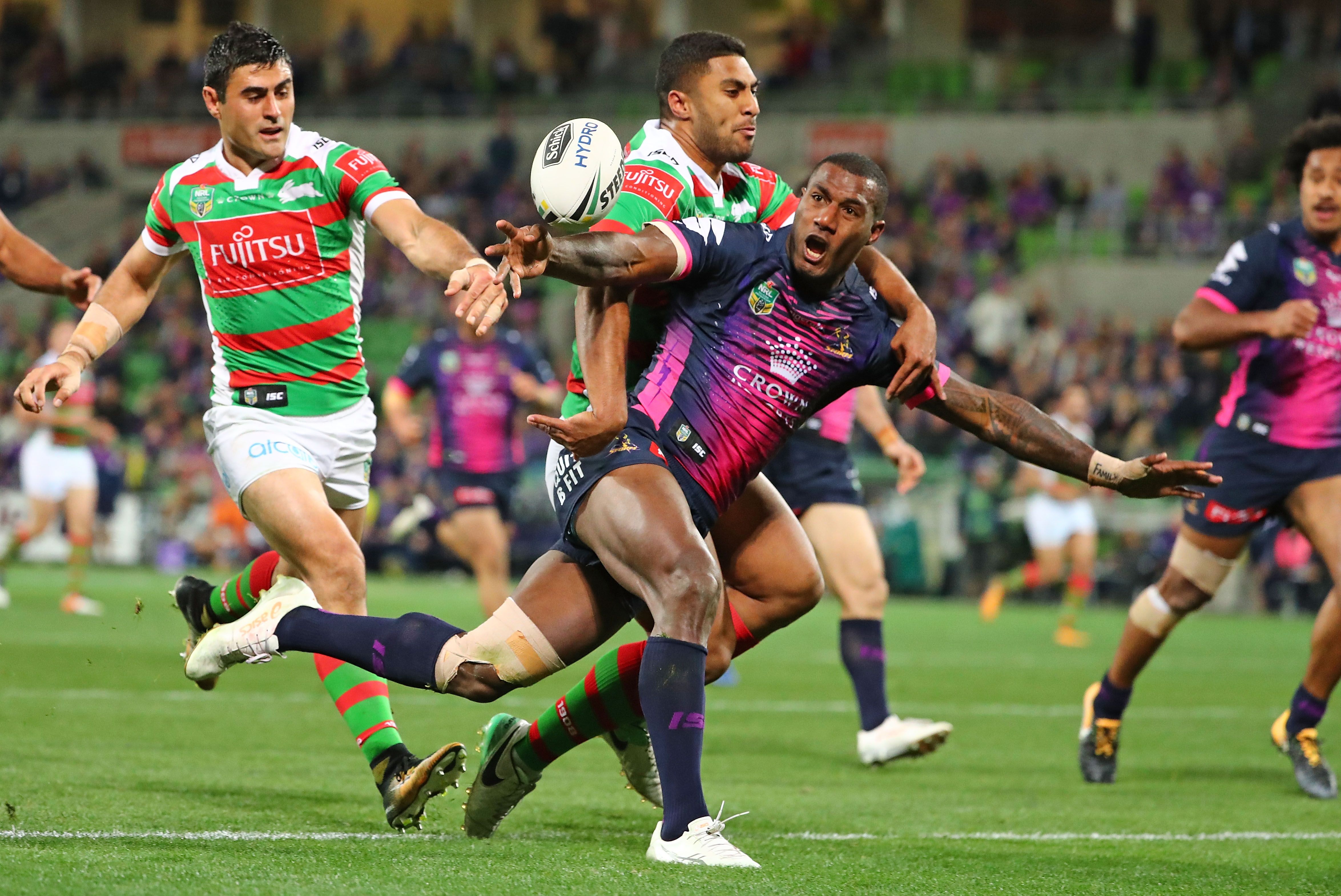 Suliasi Vunivalu of the Storm is awarded a penalty